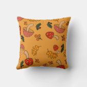 Herfst paddenstoel Sierkussen (Achterkant)