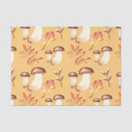 Herfst Paddenstoelen (Design 30 Geel/Sinaasappel S Tissuepapier