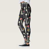  herfst paddenstoelen patroonontwerp. leggings (Links)