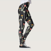  herfst paddenstoelen patroonontwerp. leggings (Rechts)