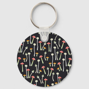 herfst paddenstoelen patroonontwerp. sleutelhanger