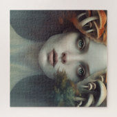 Herfst Paddestoel Vrouw Legpuzzel (Horizontaal)