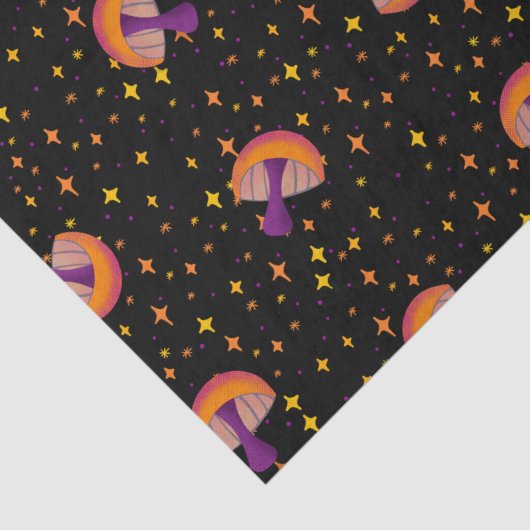 Herfst paddo's_zwart tissuepapier (Detail)