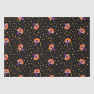 Herfst paddo's_zwart tissuepapier