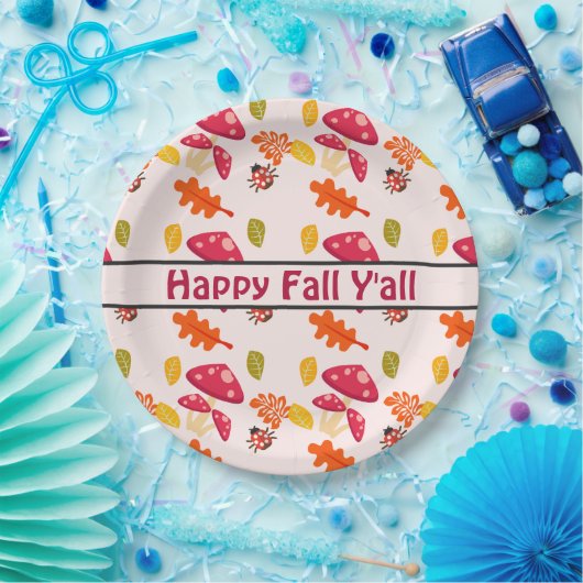 Herfst Papier Borden Papieren Bordje (Feest)