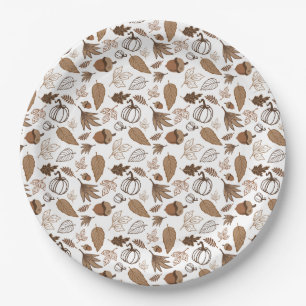 Herfst Papieren Bordje