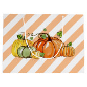 herfst party, pompoen, verjaardagsfeest Gift Bag Groot Cadeauzakje (Achterkant)
