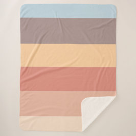 Herfst pastel kleurenschema sherpa deken