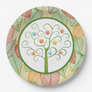 Herfst Pastel Papieren Borden Bordje