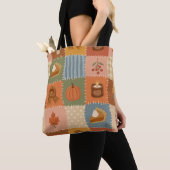 Herfst Patchwork Herfst Patroon Draagtas (Dichtbij)
