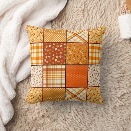 Herfst patchwork kussen (Deken)