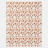 Herfst Patroon Fleece Deken (Voorkant)