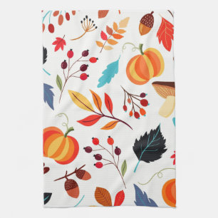 Herfst Patroon Keukenhanddoek
