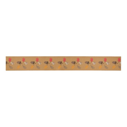 herfst patroonlint grosgrain lint (Voorkant)