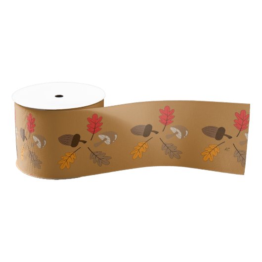  herfst patroonlint grosgrain lint (Spoel)