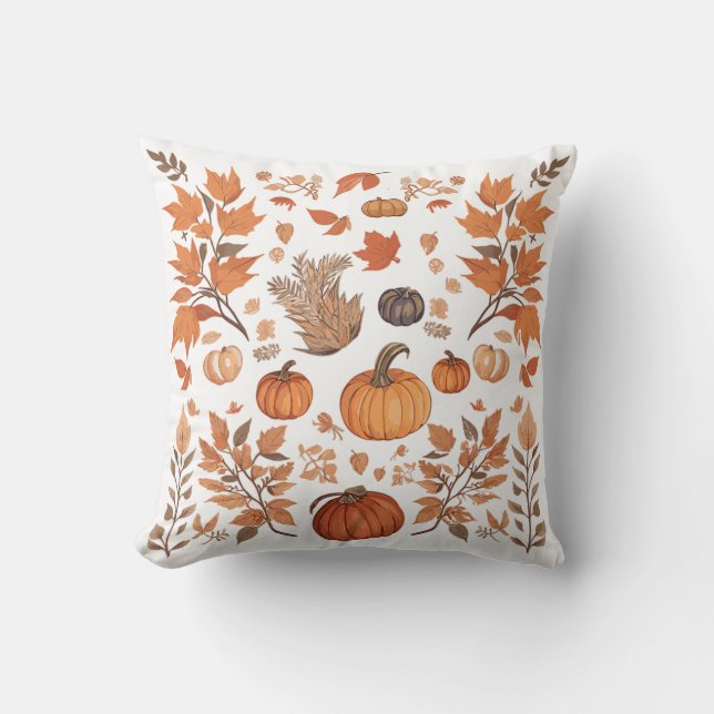 Herfst patroonontwerp kussen (Voorkant)