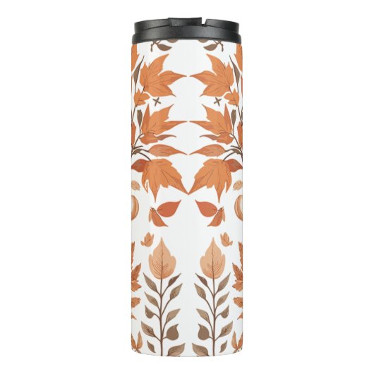 Herfst patroonontwerp thermosbeker (Achterkant)