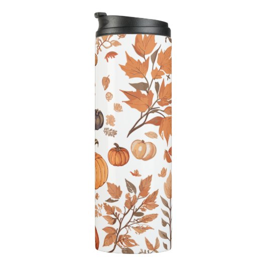 Herfst patroonontwerp thermosbeker (Geroteerd rechts)