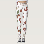 Herfst Pattern Aangepaste Leggings (Voorkant)