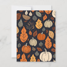 Herfst Pattern Briefkaart