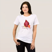 Herfst Pear Bloemen Dankbaar Tri-Blend Shirt (Voorkant volledig)