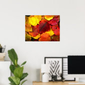 Herfst Pear Leaves Poster (Thuiskantoor)