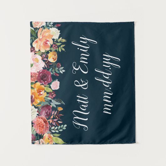 Herfst Photo Booth Prop Boho herfst bruiloft achte Wandkleed (Voorkant)