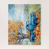 Herfst  Pickup en Pompoenen 16x20 Legpuzzel (Verticaal)