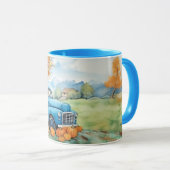 Herfst  Pickup en pompoenen Mok (Voorkant rechts)