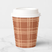 Herfst Plaid een beetje pompoen Baby shower Papieren Bekers (Voorkant)