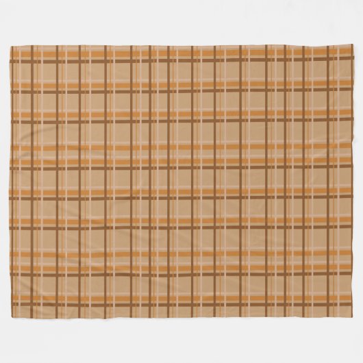 Herfst Plaid Fleece Deken (Voorkant (Horizontaal))