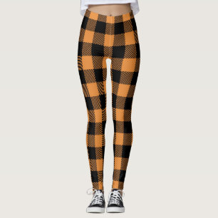 Herfst Plaid Patroon Leggings