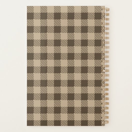 Herfst Plaid Planner (Achterkant)
