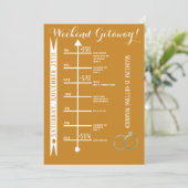 Herfst Plaid Vrijgezellenweekend Uitstapje Reispla Kaart (Staand voorkant)