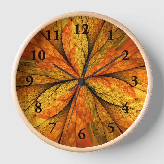 Herfst Plant, modern Abstract fractal kunstblad (Voorkant)