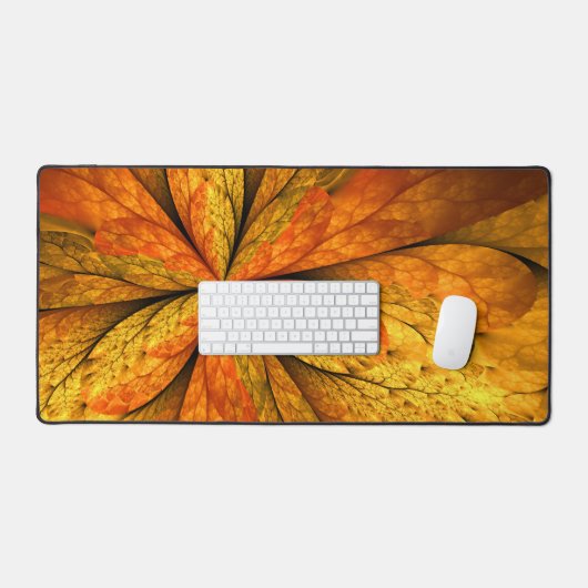 Herfst Plant, modern Abstract fractal kunstblad Bureaumat (Keyboard & Muis)