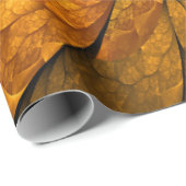 Herfst Plant, modern Abstract fractal kunstblad Cadeaupapier (Rol Hoek)