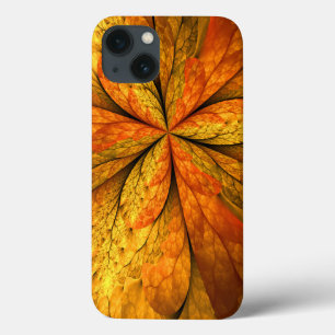 Herfst Plant, modern Abstract fractal kunstblad iPhone 13 Hoesje