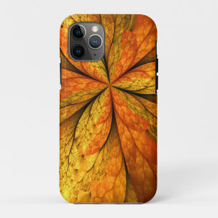 Herfst Plant, modern Abstract fractal kunstblad iPhone 11 Pro Hoesje