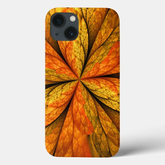 Herfst Plant, modern Abstract fractal kunstblad Case-Mate iPhone Case (Achterkant)