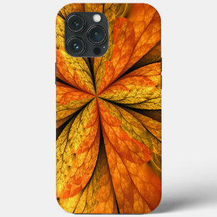 Herfst Plant, modern Abstract fractal kunstblad iPhone 13 Pro Max Hoesje