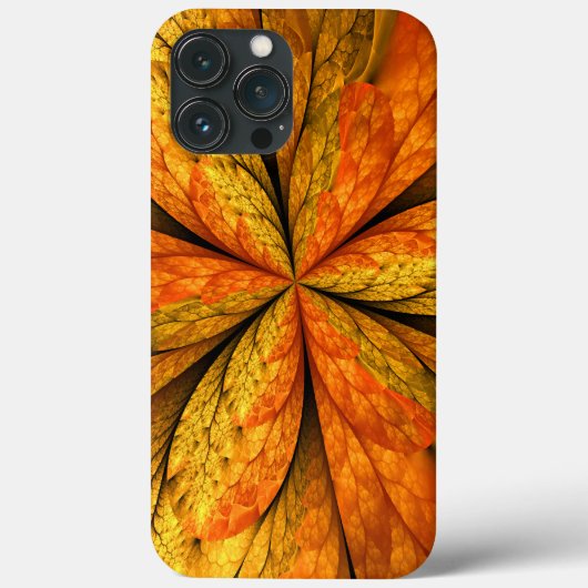 Herfst Plant, modern Abstract fractal kunstblad Case-Mate iPhone Case (Achterkant)