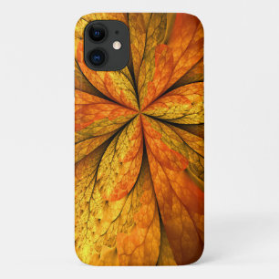 Herfst Plant, modern Abstract fractal kunstblad iPhone 11 Hoesje