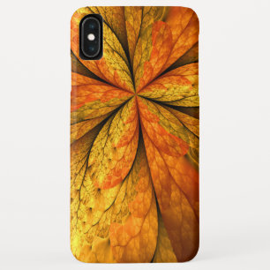 Herfst Plant, modern Abstract fractal kunstblad iPhone XS Max Hoesje