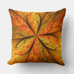 Herfst Plant, modern Abstract fractal kunstblad Kussen
