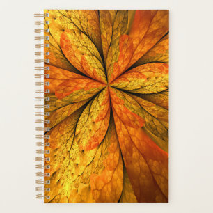Herfst Plant, modern Abstract fractal kunstblad Planner