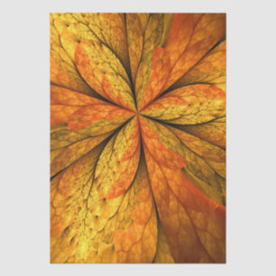 Herfst Plant, modern Abstract fractal kunstblad Tissuepapier