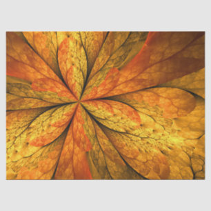 Herfst Plant, modern Abstract fractal kunstblad Tissuepapier