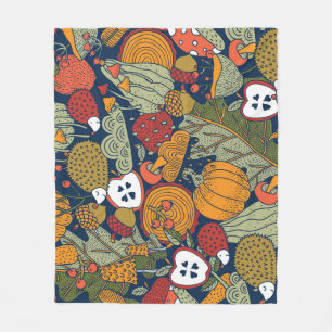 Herfst, polka stippen, , naadloos patroon. fleece deken