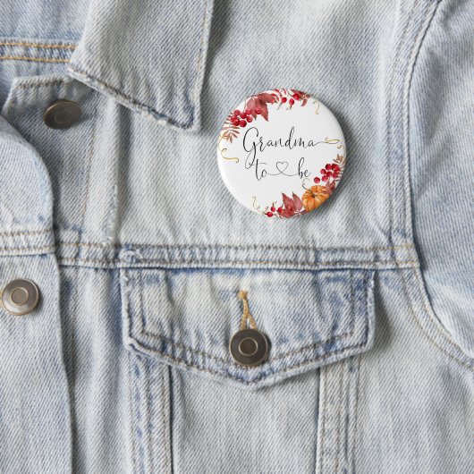 Herfst pomkin Grandma om Button te worden (In situ)